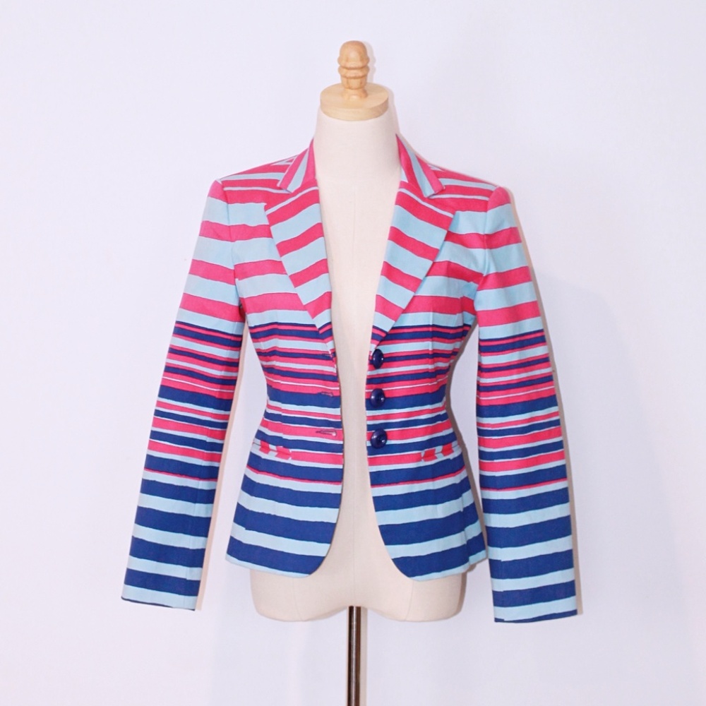 Nanette Lepore Striped Blazer Size (6)